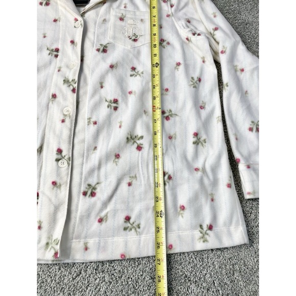 Lauren Ralph Lauren NWT Sz XL 2-Piece Button Front Fleece Women's Pajama Set - Picture 4 of 16